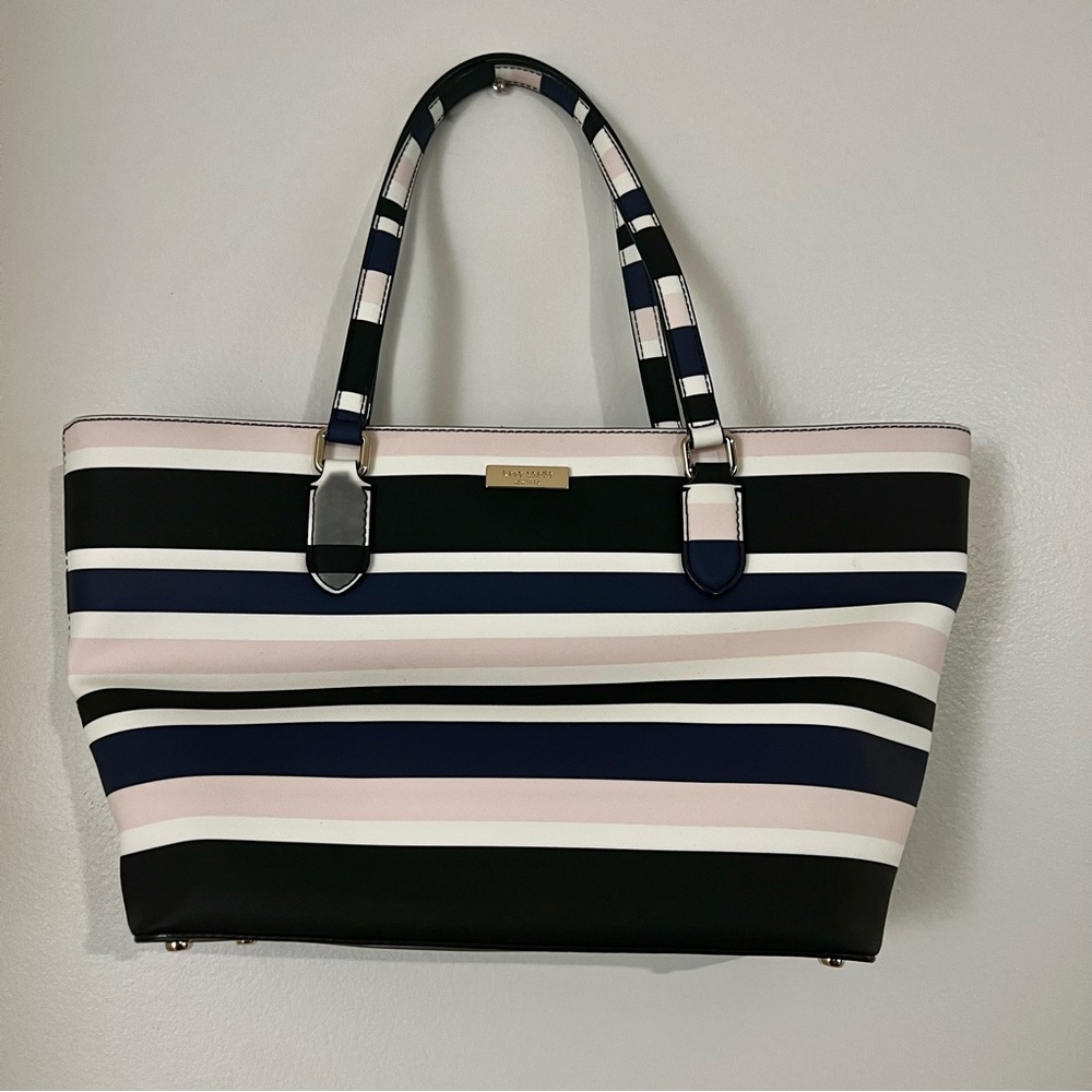 Kate Spade Striped Tote - Picture 2 of 8